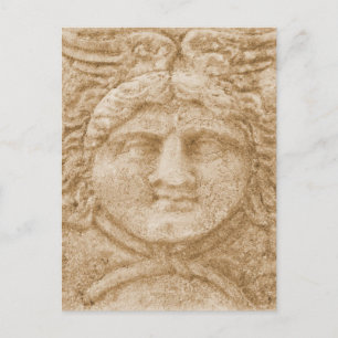 Cartão Postal Grego Deus Hermes Imaginava a antiga imagem de Her