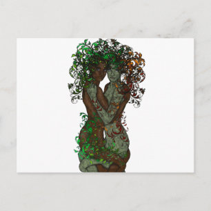 Cartão Postal Grego Deusa de Árvore Pagã Wiccan Earth Dryad