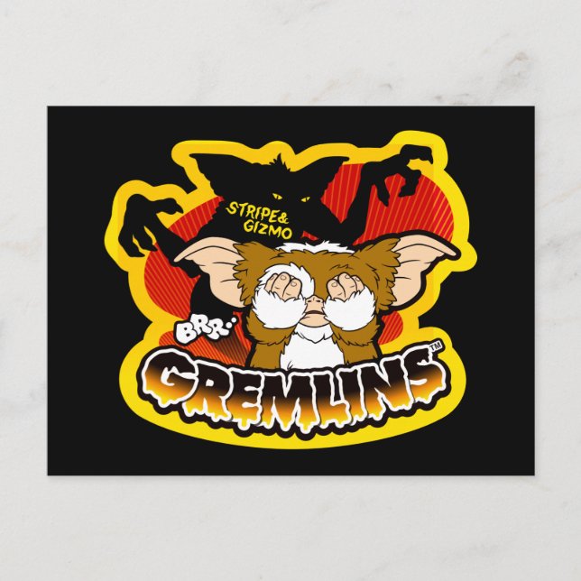 Cartão Postal Gremlins | Stripe Scaring Gizmo (Frente)