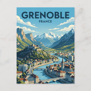 Cartão Postal Grenoble França