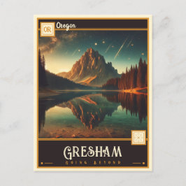 Cartão Postal Gresham, Oregon | Vintage