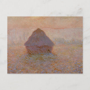 Cartão Postal Gretenstack de Claude Monet, Sun no Monte (1891)