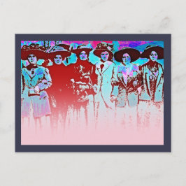 Cartão Postal Greve de Mulheres de Fábrica em 1909