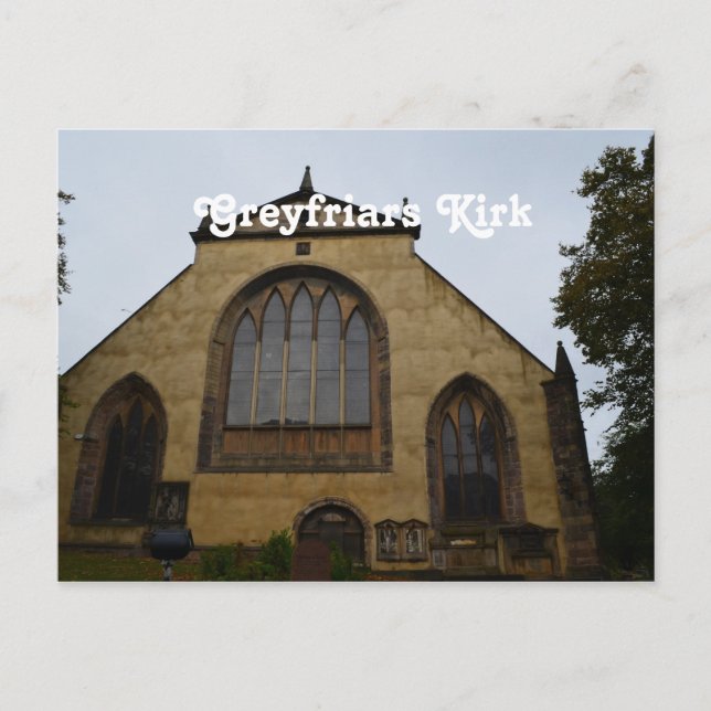 Cartão Postal Greyfriars Kirk (Frente)