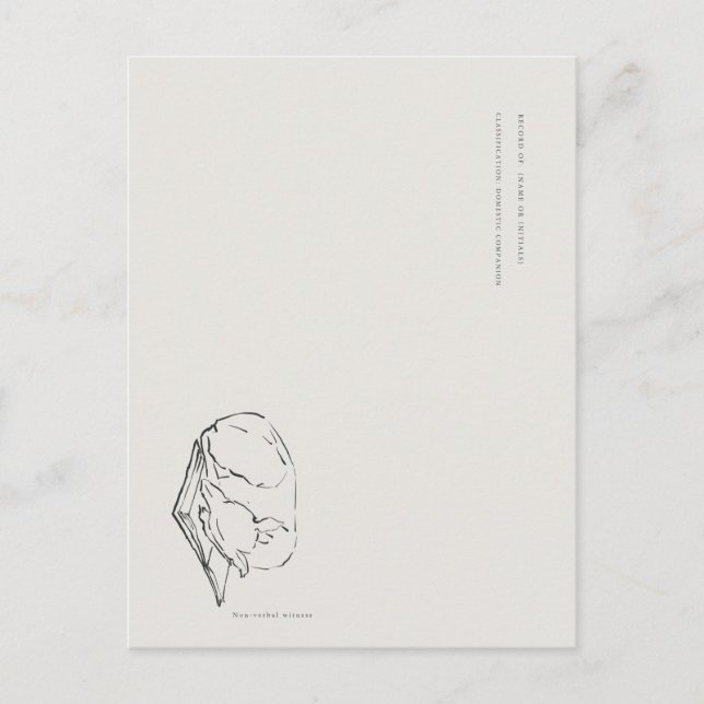 Cartão Postal Greyhound- Naturalist Menagerie Archive  (Frente)