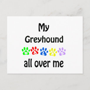 Cartão Postal Greyhound Walks Design