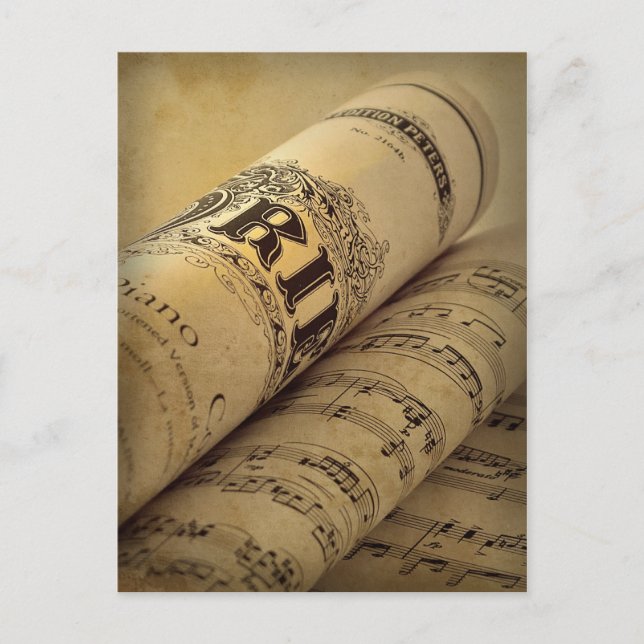 Cartão Postal Grieg Piano Concerto (Frente)