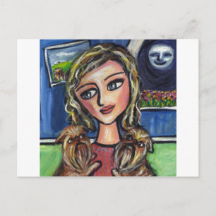 Cartão Postal Griff Hug, senhora favorita