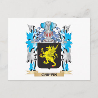 Cartão Postal Griffin Casaco de Braços - Proteção para a Família