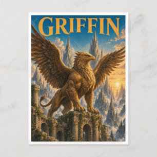 Cartão Postal Griffin, Monstro da Fantasia Gótica