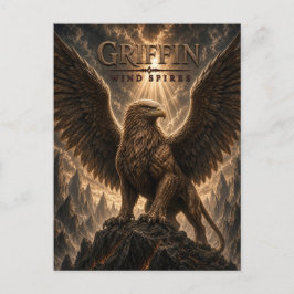 Cartão Postal Griffin Wind Spires Dark Cinema