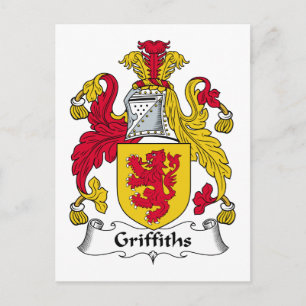 Cartão Postal Griffiths Family Crest