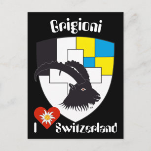 Cartão Postal Grigioni Svizzera Postkarte