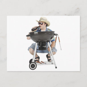 Cartão Postal Grill Funny