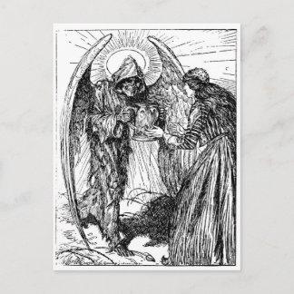 Cartão postal Grim Reaper