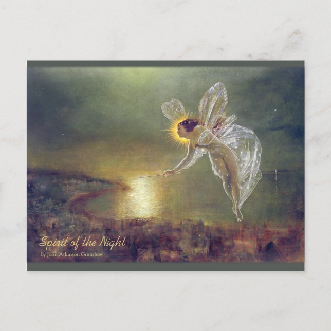 Cartão Postal Grimshaw | Espírito da noite de 1879 | CC0994 (Frente)