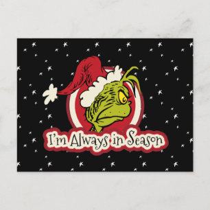 Cartão Postal Grinch   Eu Estou Sempre na Estação