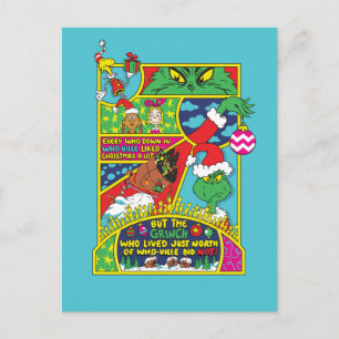 Cartão Postal Grinch   Gráfico de Histórias em Quadrinhos