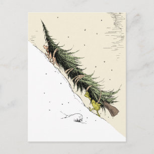 Cartão Postal Grinch & Max Devolvem a Árvore de Natal