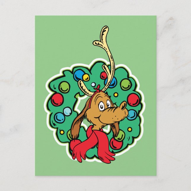 Cartão Postal Grinch | Máximo Grinalda de Natal (Frente)
