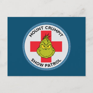 Cartão Postal Grinch Patrulha de Neve do Mt. Crumpit
