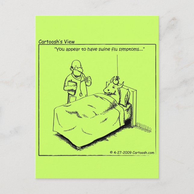 Cartão Postal Gripe Suína (Frente)