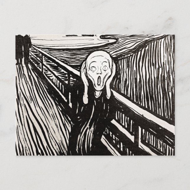 Cartão Postal Gritar de Edward Munch (Frente)