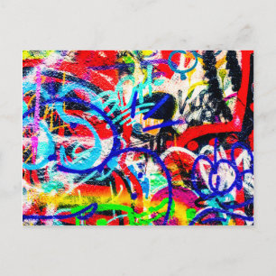 Cartão Postal Gritty Crazy Grafite
