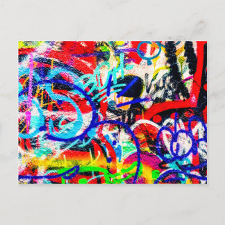 Cartão Postal Gritty Crazy Grafite