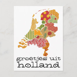 Cartão Postal Groetjes Uit Holland Província de Groetjes Estilo 