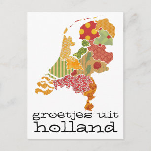 Cartão Postal Groetjes Uit Holland Província de Groetjes Estilo 