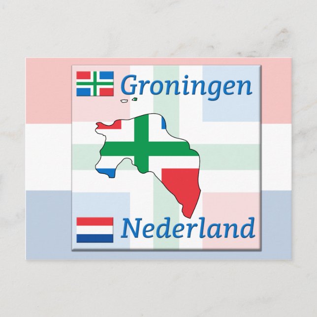 Cartão Postal Groningen - Países Baixos (Frente)