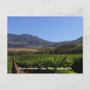 Cartão Postal Groot Constantia - Cidade do Cabo - África do Sul