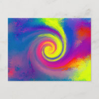 Groovy Abstrato Spiral Swirl