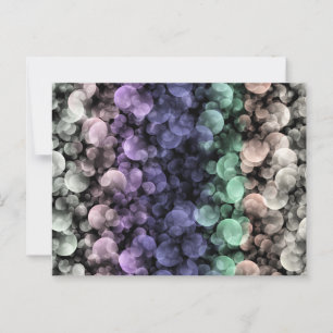 Cartão Postal Groovy Boho Bolhas Eclectic Uingender Prim Flag