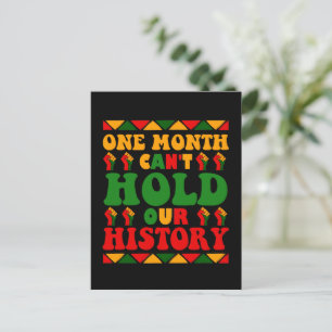 Cartão Postal Groovy One Month não pode manter nossa história