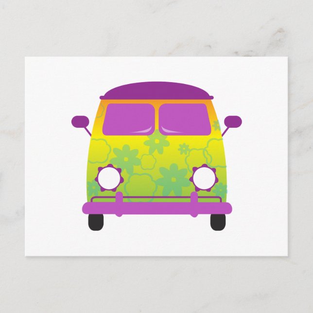 Cartão Postal Groovy Van (Frente)
