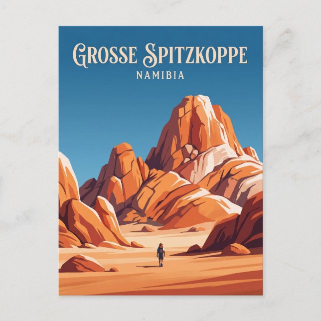 Cartão Postal Grosse Spitzkoppe Namíbia (Frente)