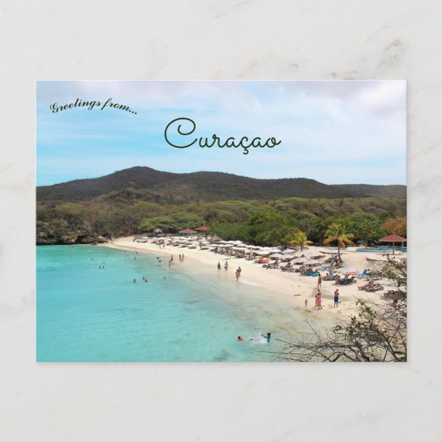 Cartão Postal  Grote Knip Beach Curacao (Frente)