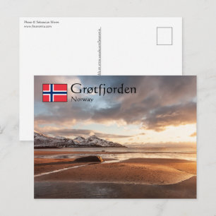 Cartão Postal Grotfjorden Norway