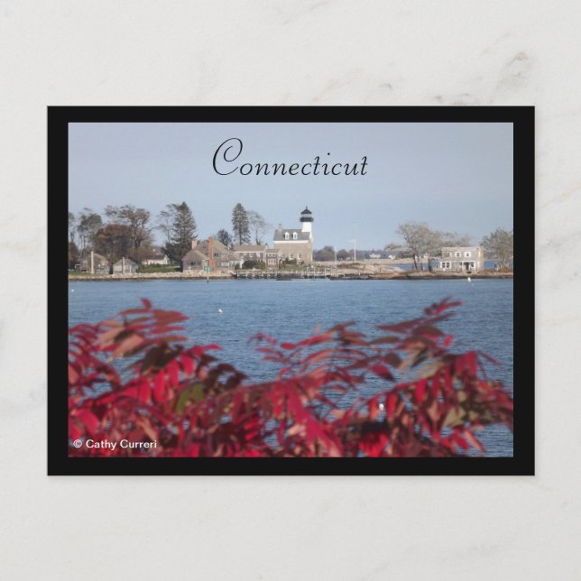 Cartão Postal Groton, Cartão-postal de Connecticut (Frente)