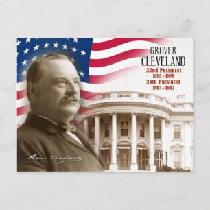 Cartão Postal Grover Cleveland - 2ò & 24o presidente dos E.U.