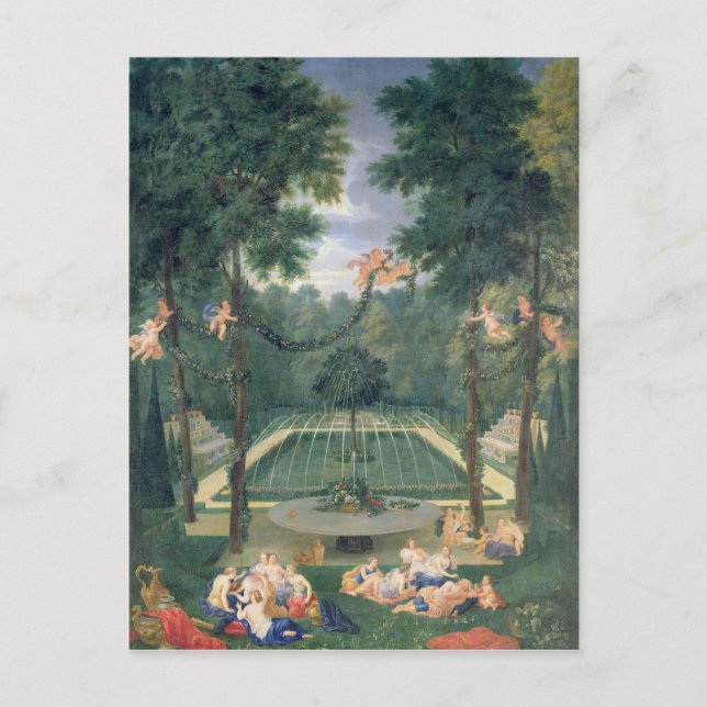 Cartão Postal Groves de Versalhes (Frente)