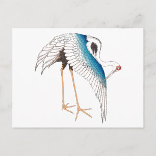 Cartão Postal Grua de Hokusai