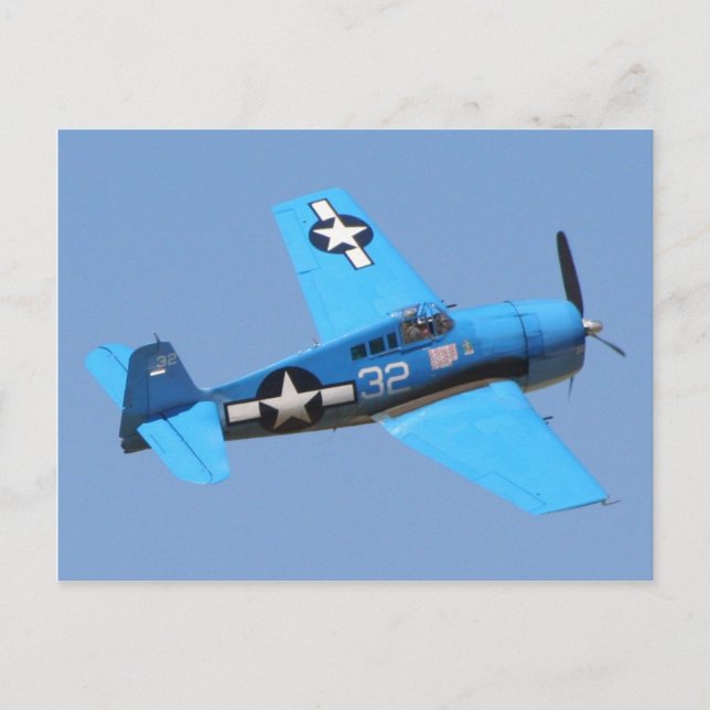 Cartão Postal Grumman F6F Hellcat (Frente)