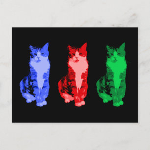 Cartão Postal Grumpy Cat Pop Art