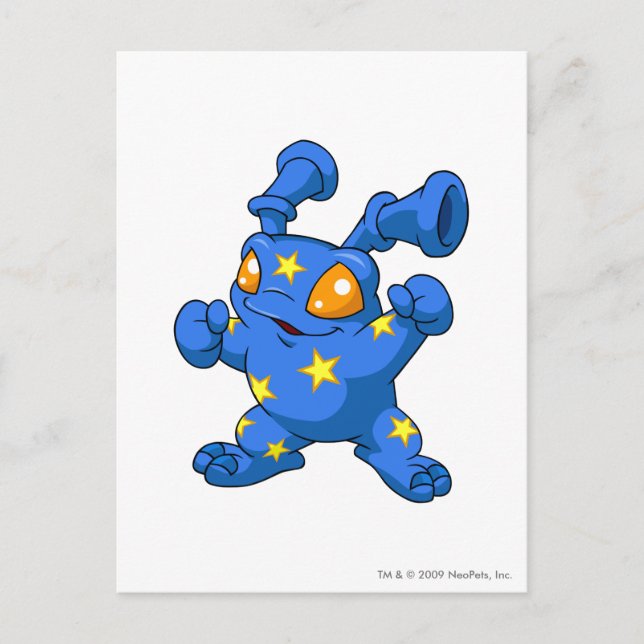 Cartão Postal Grundo Estrelado (Frente)