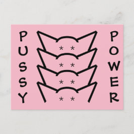 Cartão Postal Grupo de Mulheres de Resistência Rosa, Gatos de Po
