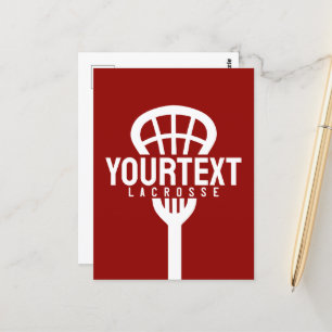 Cartão Postal Grupo de TEXTOS PERSONALIZADO do Jogador de Lacros