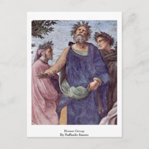 Cartão Postal Grupo Homer De Raffaello Sanzio
